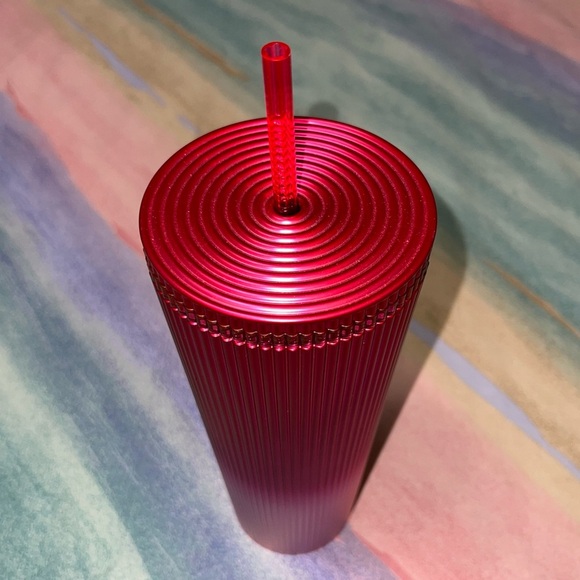 Starbucks Candy Cane Ombre Stripe Gradient Tumbler Cold Holiday 24oz - Picture 3 of 3